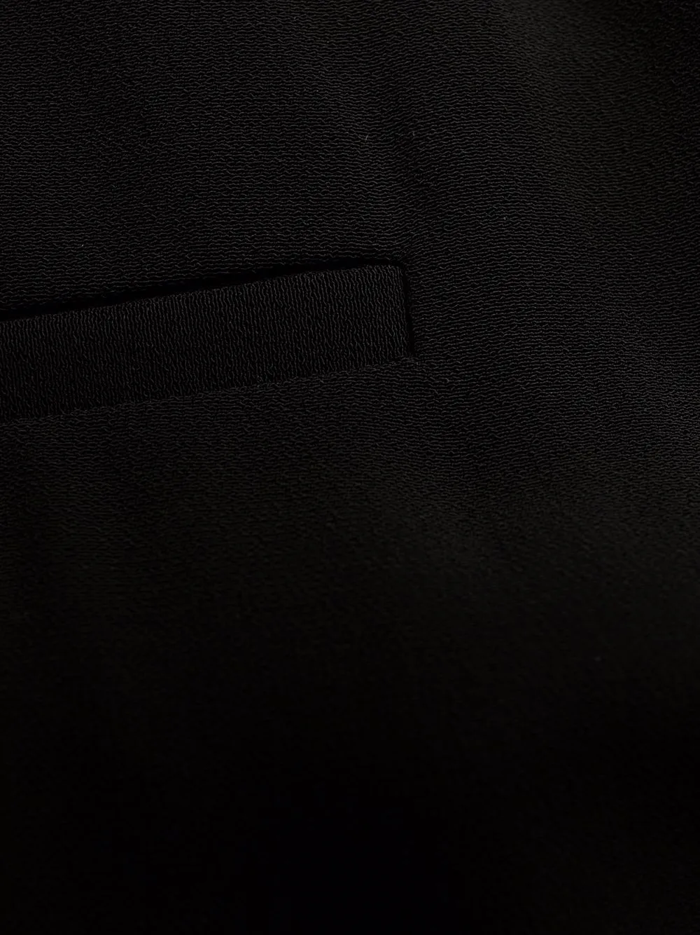 side folded crepe cropped trousers