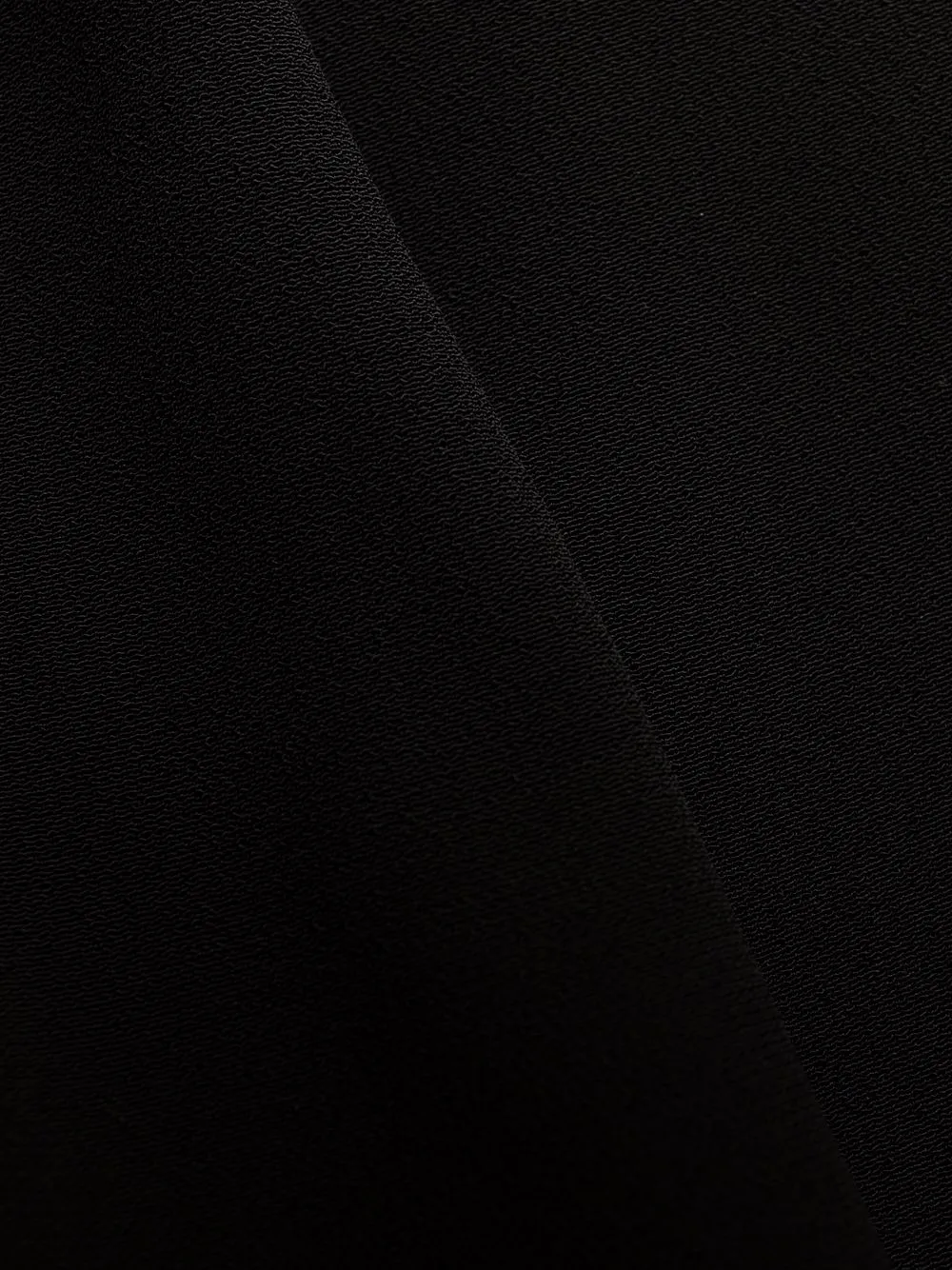 side folded crepe cropped trousers