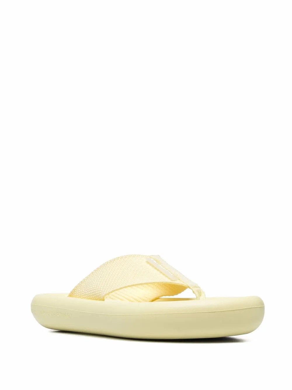 Stella McCartney Air teenslippers met plateauzool - Geel