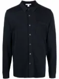James Perse plain long-sleeved shirt - Blue