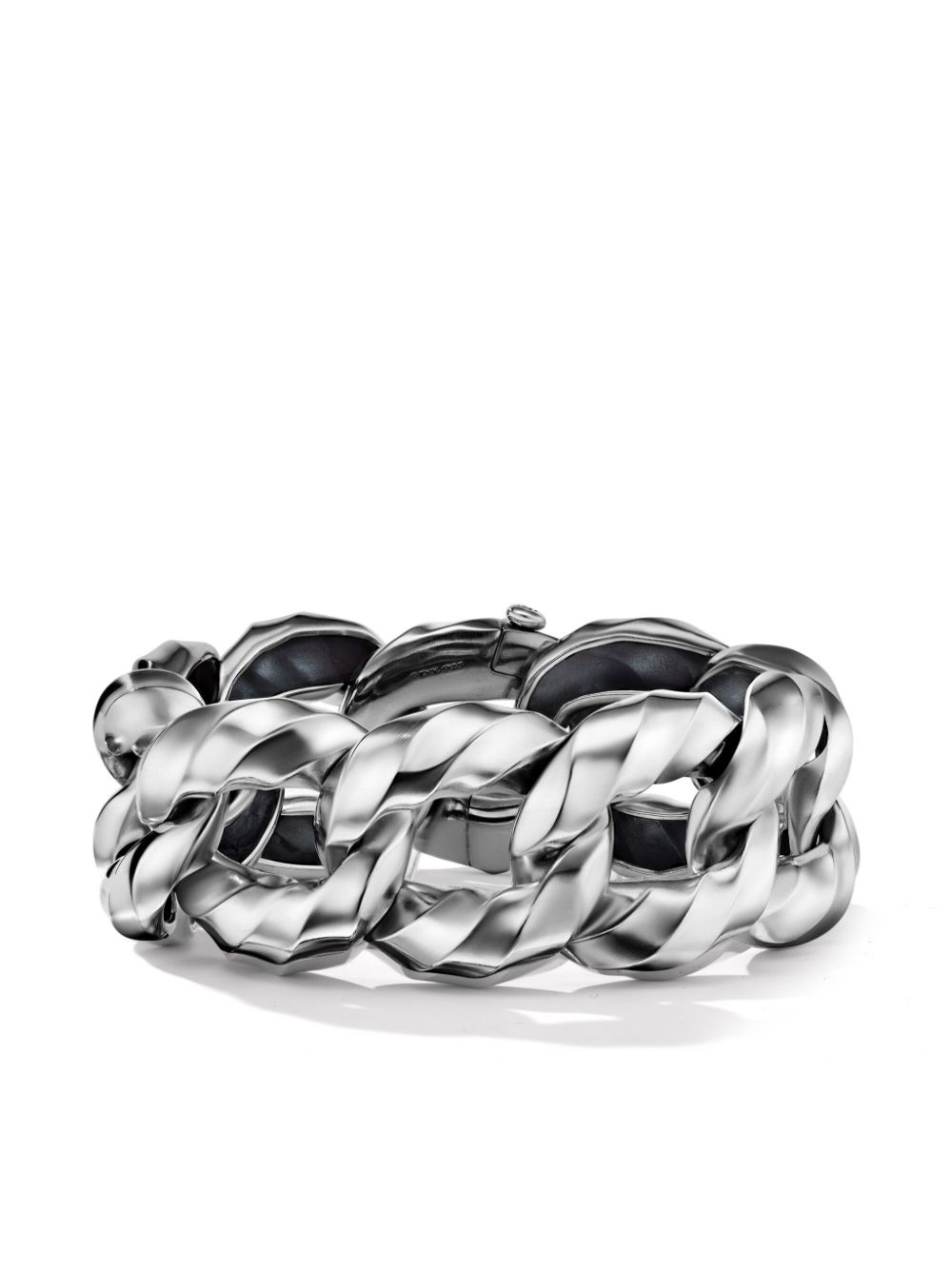 David Yurman sterling silver Cable Edge Curb Chain bracelet (23mm)