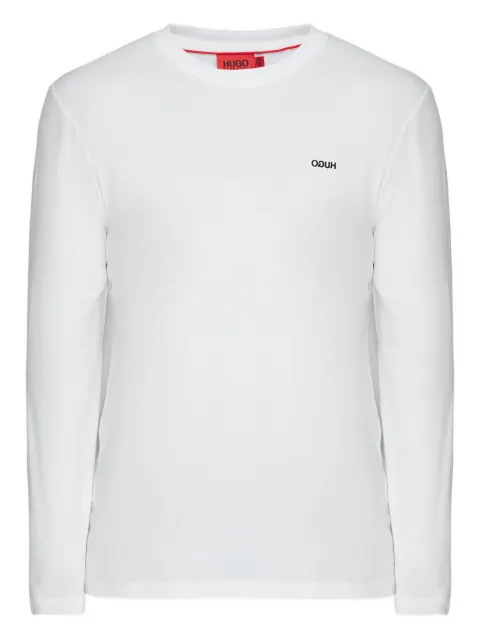 HUGO Camiseta mangas longas com logo