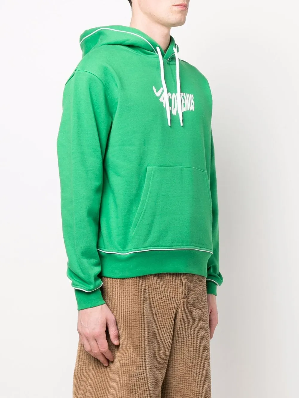 Shop Jacquemus Le Sweatshirt Vague Hoodie In Green