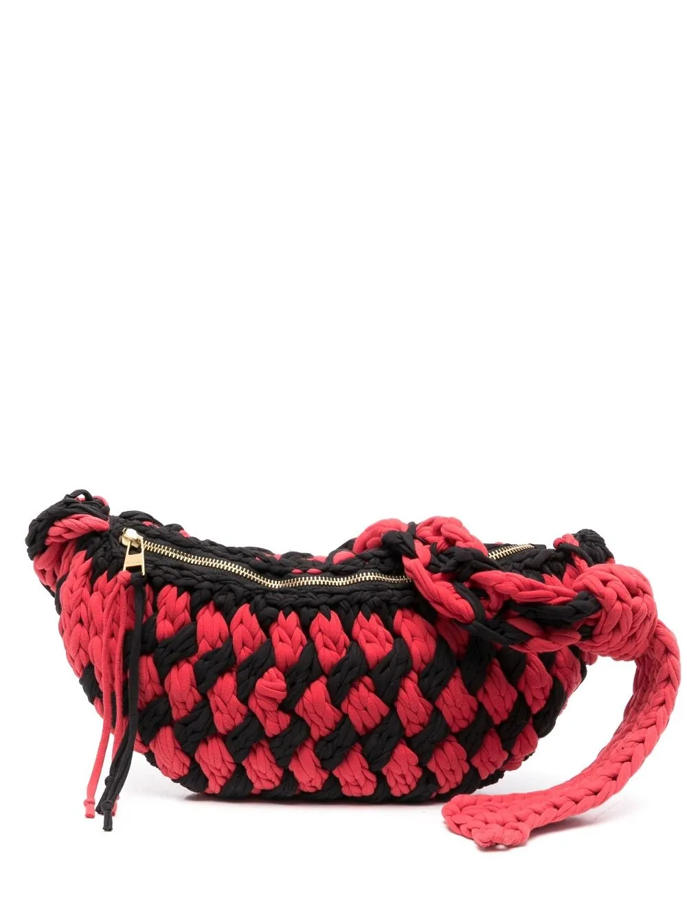 

JW Anderson bolsa de hombro tejida - Rojo