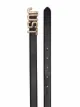 Just Cavalli logo-plaque leather belt