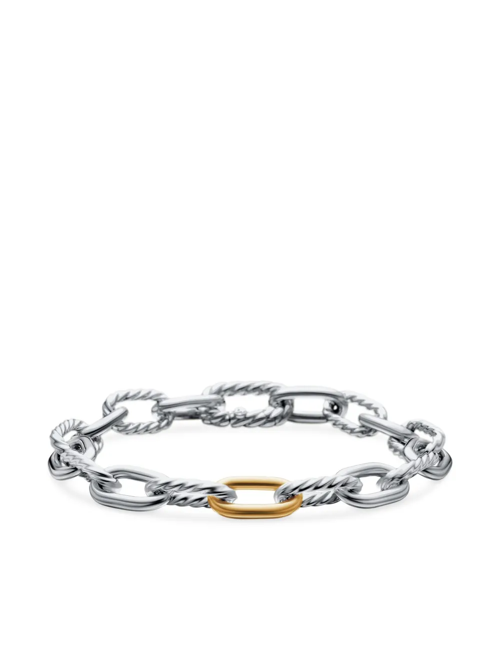 David Yurman DY Madison チェーン ブレスレット 8.5mm 18Kイエローゴールド&スターリングシルバー - David Yurman DY Madison チェーン ブレスレット 8.5mm 18Kイエローゴールド&スターリングシルバー -