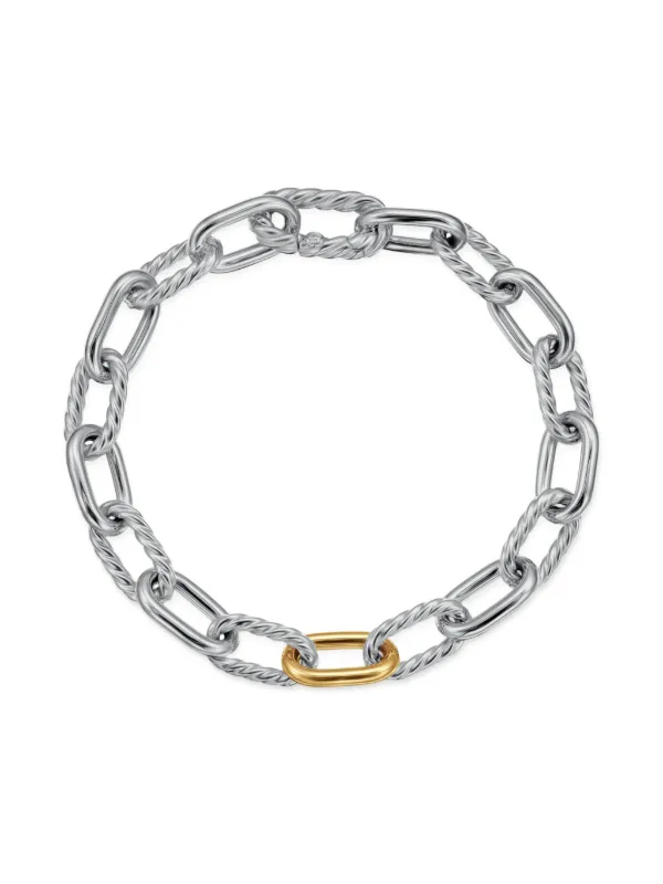 ■David Yurman■DY Madison 18Kチェーンブレス(ダイヤモンド付 DY Madison Chain Bracelet in 18K Yellow Gold, 4mm | David Yurman