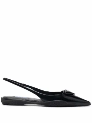 prada logo flats