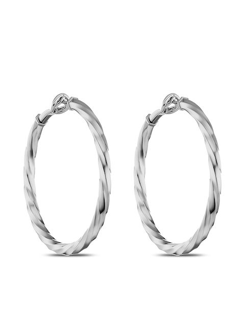 David Yurman 4mm Cable Edge hoop earrings