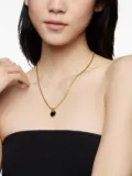 David Yurman 18kt yellow gold DY Elements Disc pendant (15.5mm)