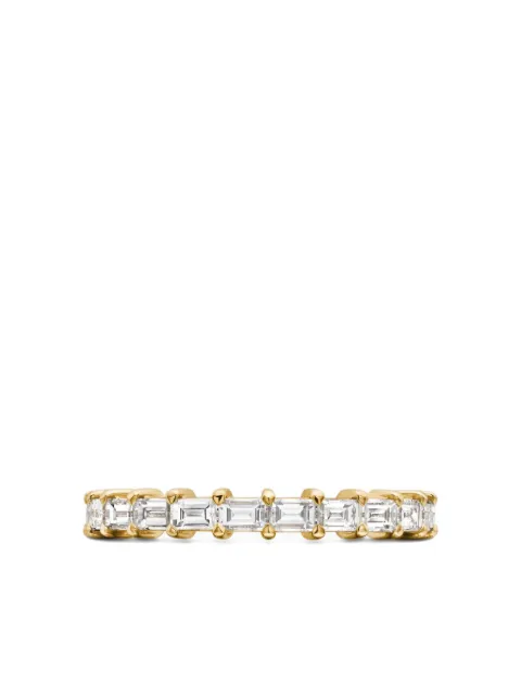 David Yurman 18kt yellow gold DY Eden Partway diamond band ring (2mm)