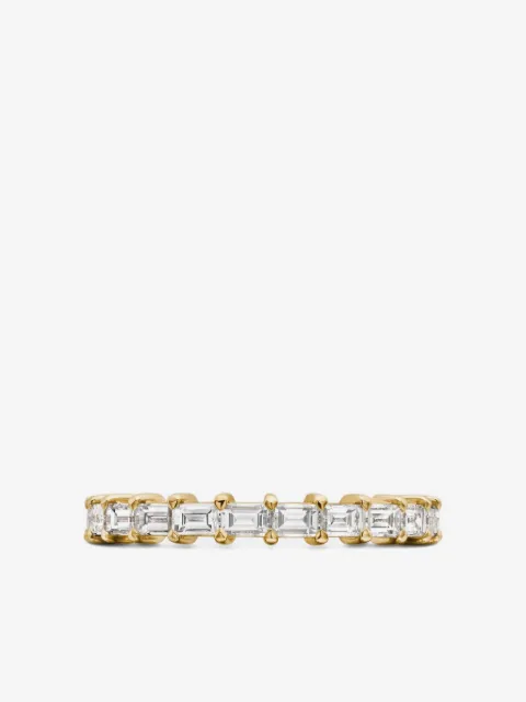 David Yurman 18kt yellow gold DY Eden Partway diamond band ring (2mm)
