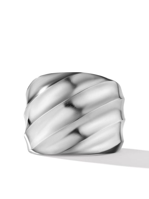 David Yurman 20mm Cable Edge Saddle ring