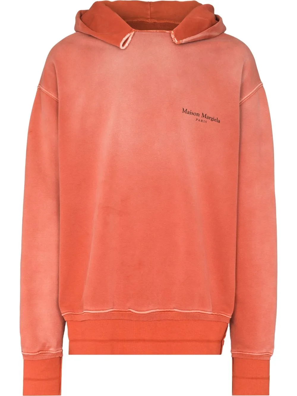 

Maison Margiela washed-effect 3D-print hoodie - Orange