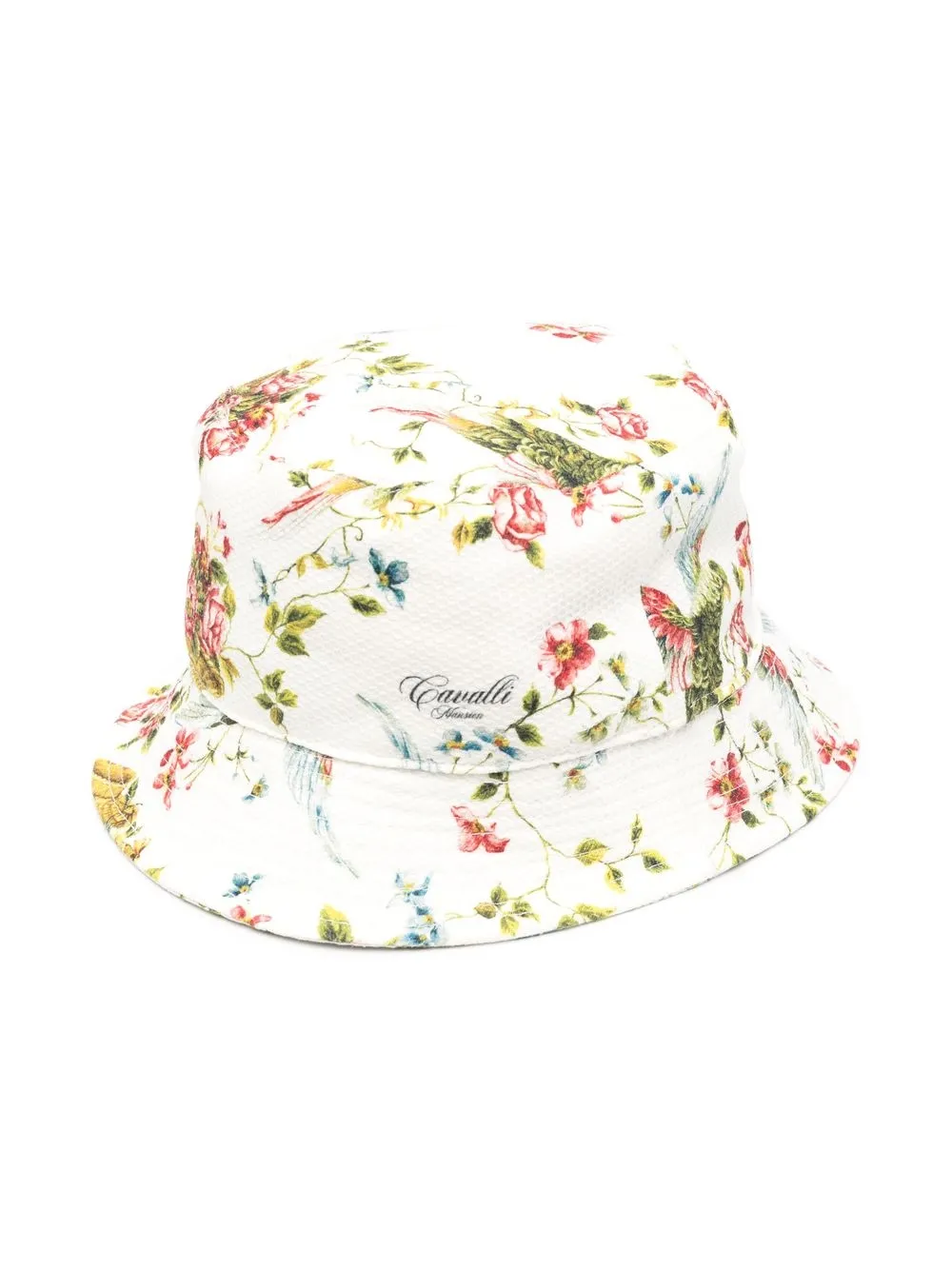 

Roberto Cavalli Junior floral-print bucket hat - White