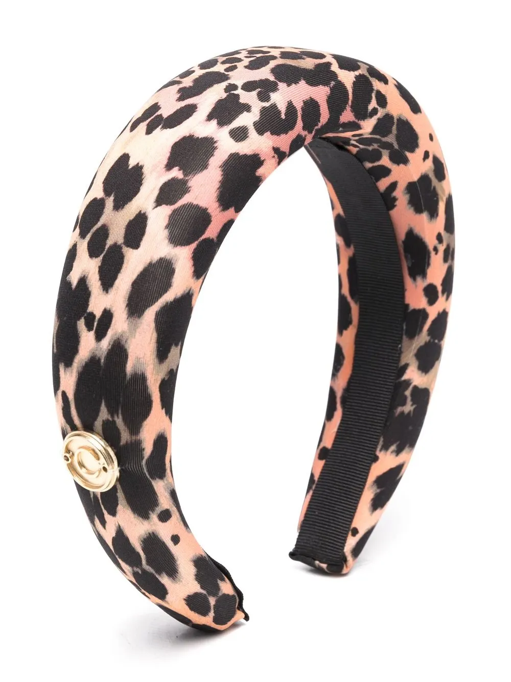 

Roberto Cavalli Junior padded leopard-print headband - Pink