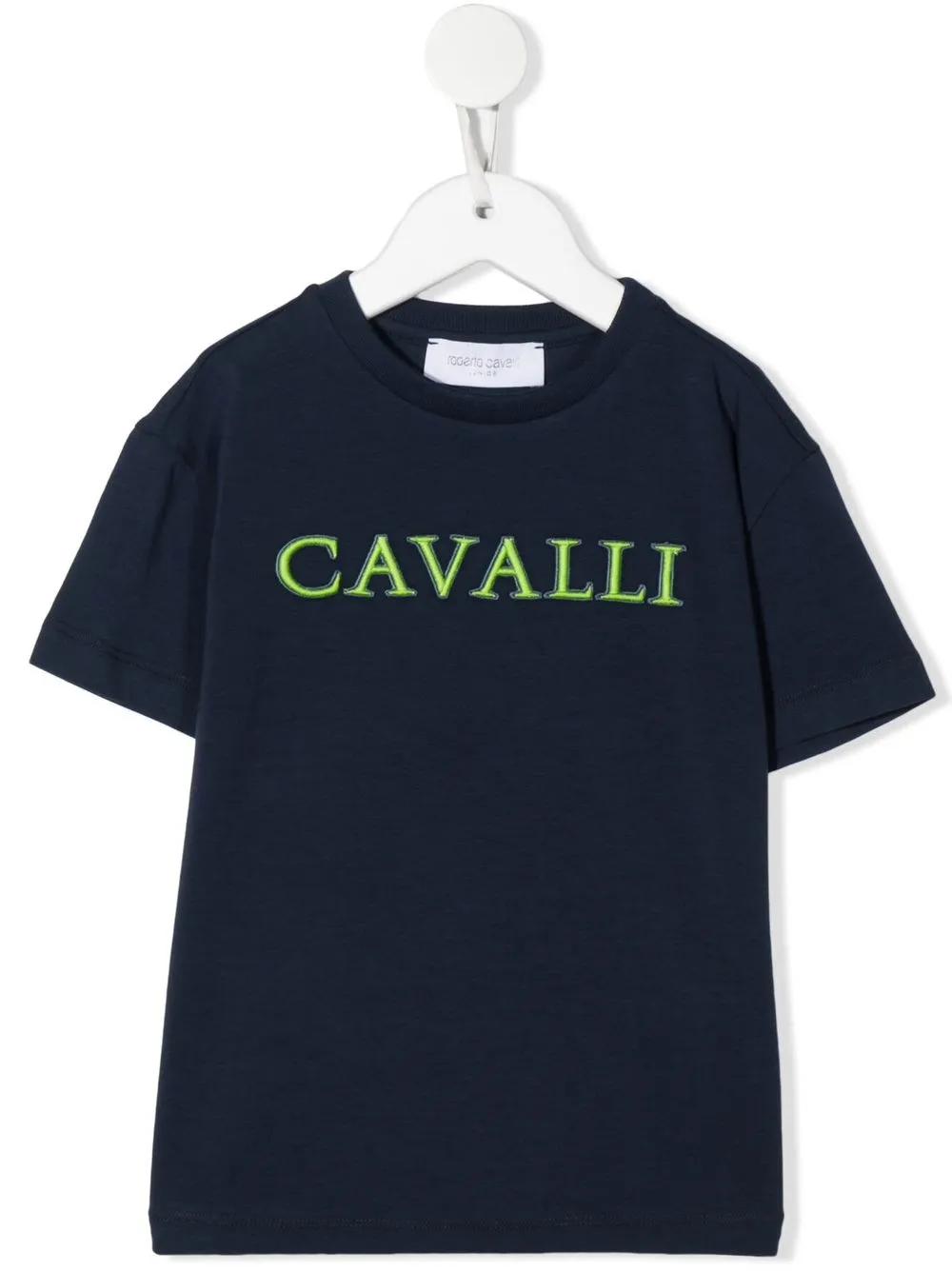 

Roberto Cavalli Junior playera con logo bordado - Azul