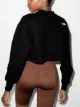 The North Face quilted logo-patch sweatshirt