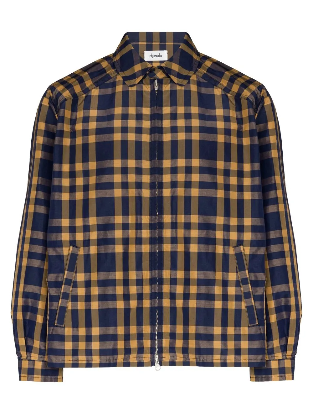 

Chimala checked zip-fastening shirt jacket - Blue