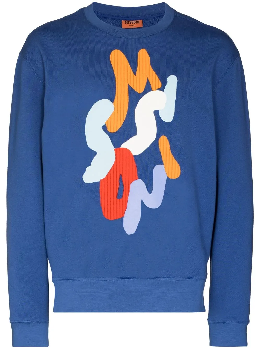 

Missoni sudadera con logo estampado - Azul
