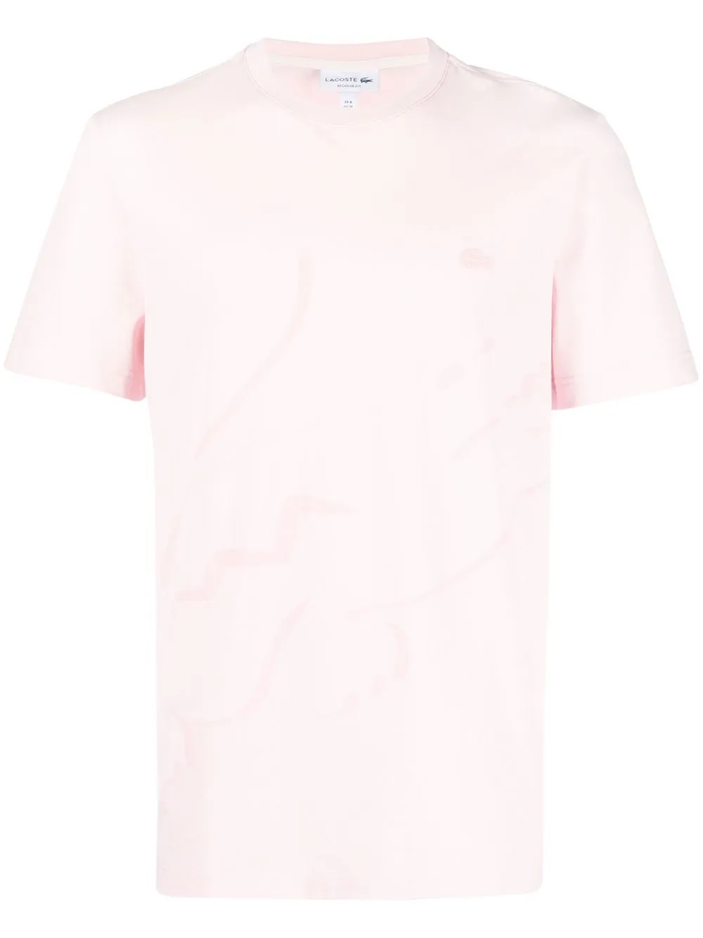 

Lacoste playera con logo de cocodrilo - Rosado