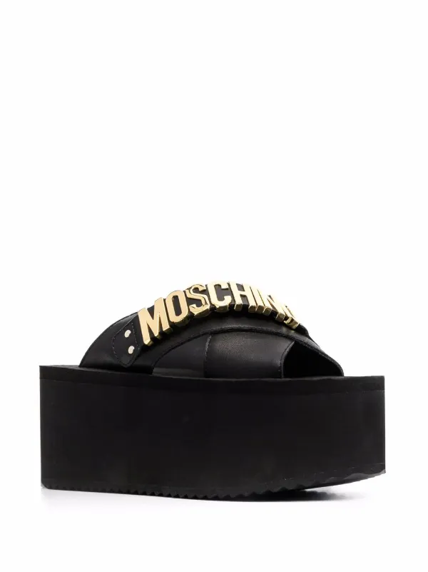 moschino platform sandals
