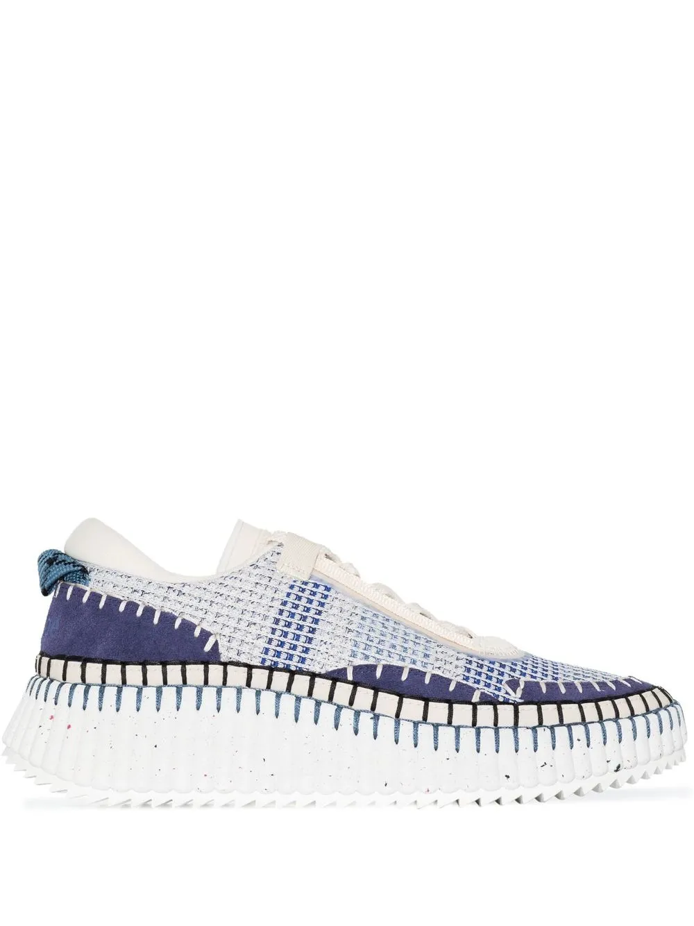 

Chloé Nama mesh platform sneakers - Blue