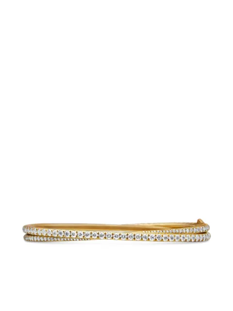 David Yurman Crossover ダイヤモンド バングル 5.5mm 18Kイエローゴールド