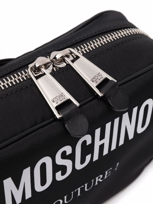 Moschino Women's All-Over Logo Nylon Holdall - Brown - Luggage