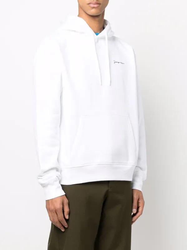 ★【Jacquemus】★Le Sweatshirt Brode Embroidered Hoodi.e★ Jacquemus Le Sweatshirt Brodé Hoodie | Black | FARFETCH