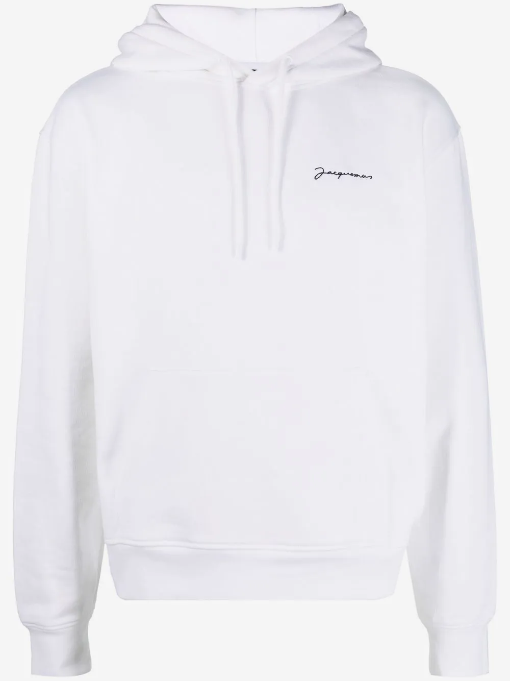 Jacquemus худи с кулиской и вышитым логотипом | белый | Image 1