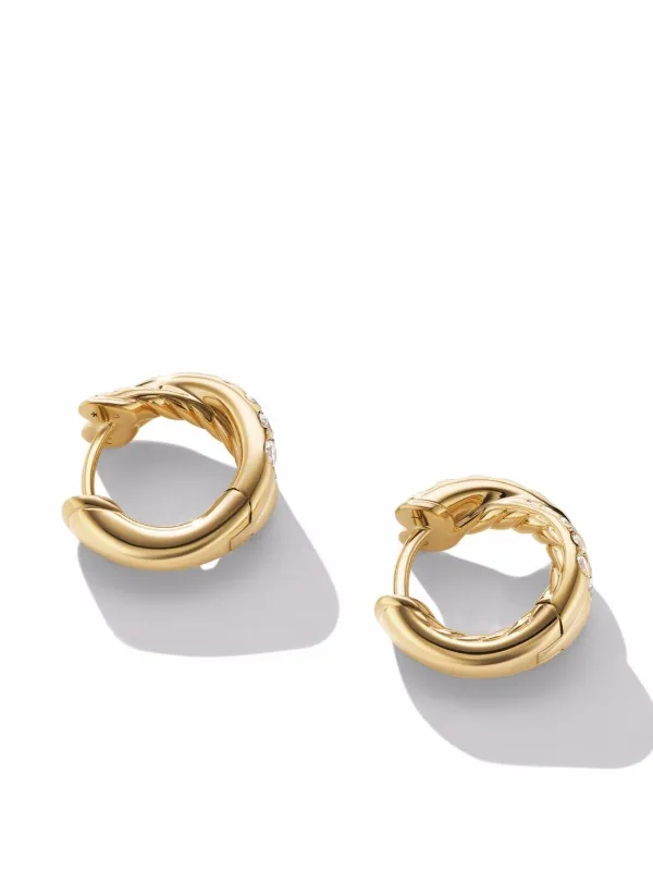 David yurman gold hoop hot sale earrings