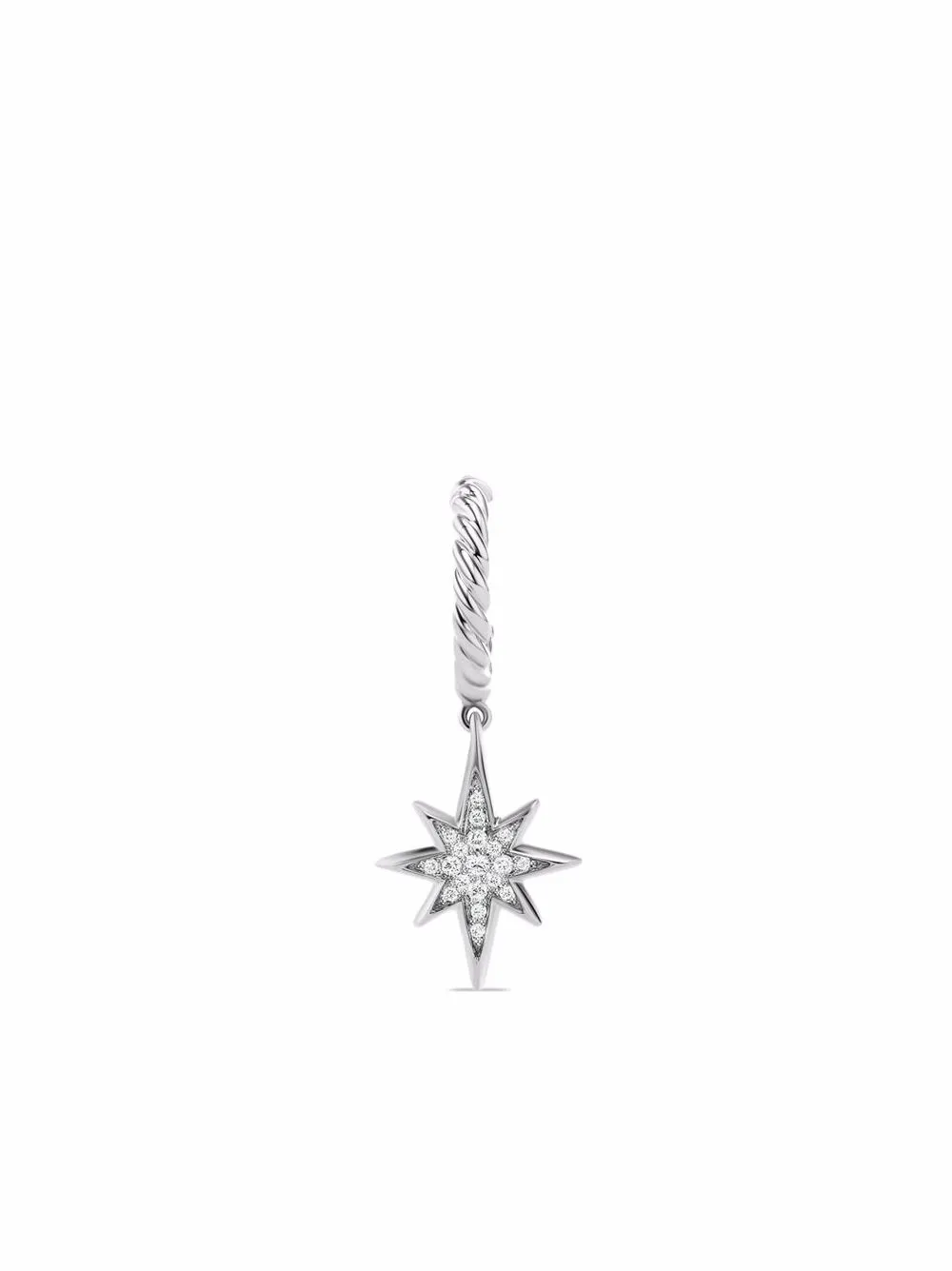 David Yurman Oorringen met diamant - Zilver