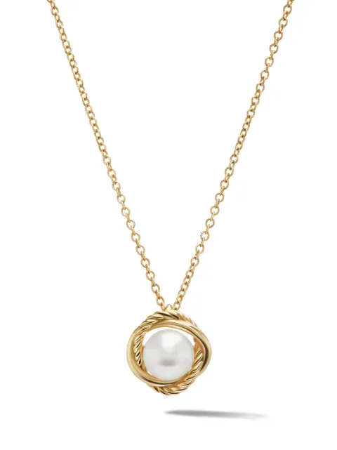 David Yurman 18kt yellow gold Infinity pearl necklace (10mm)