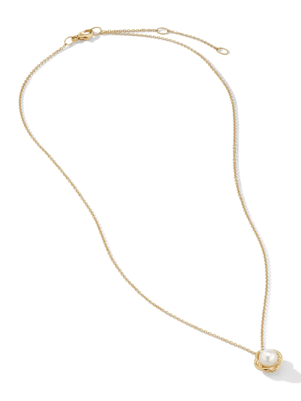  David Yurman 18kt Infinity Gelbgoldhalskette 10mm 