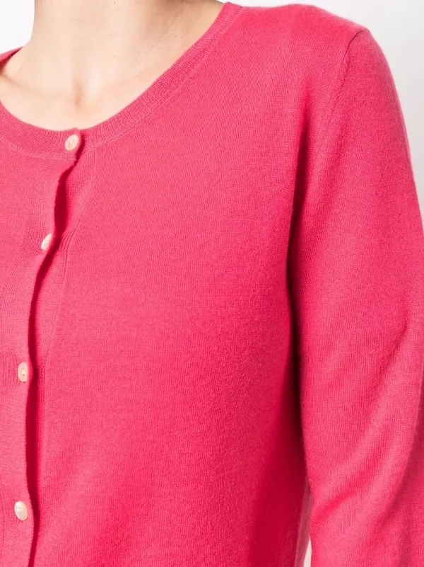 P.A.R.O.S.H. Cropped Cashmere Cardigan - Pink