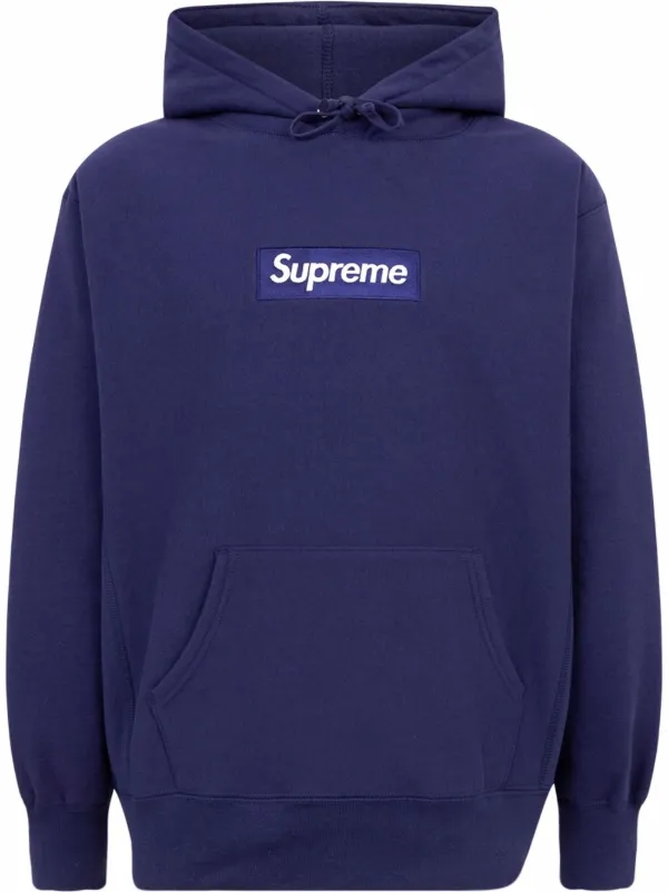 Box Logo drawstring hoodie