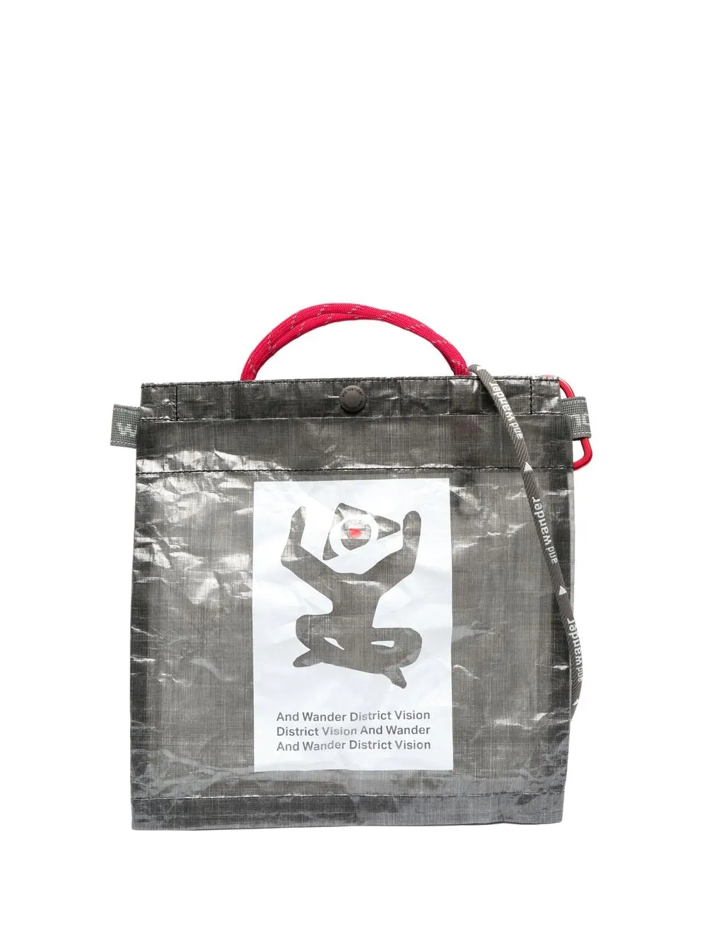 

District Vision x And Wander pouch tote bag - Grey