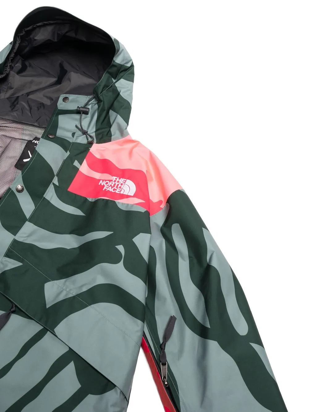 The North Face x KAWS Retro 1986 jack met capuchon Groen