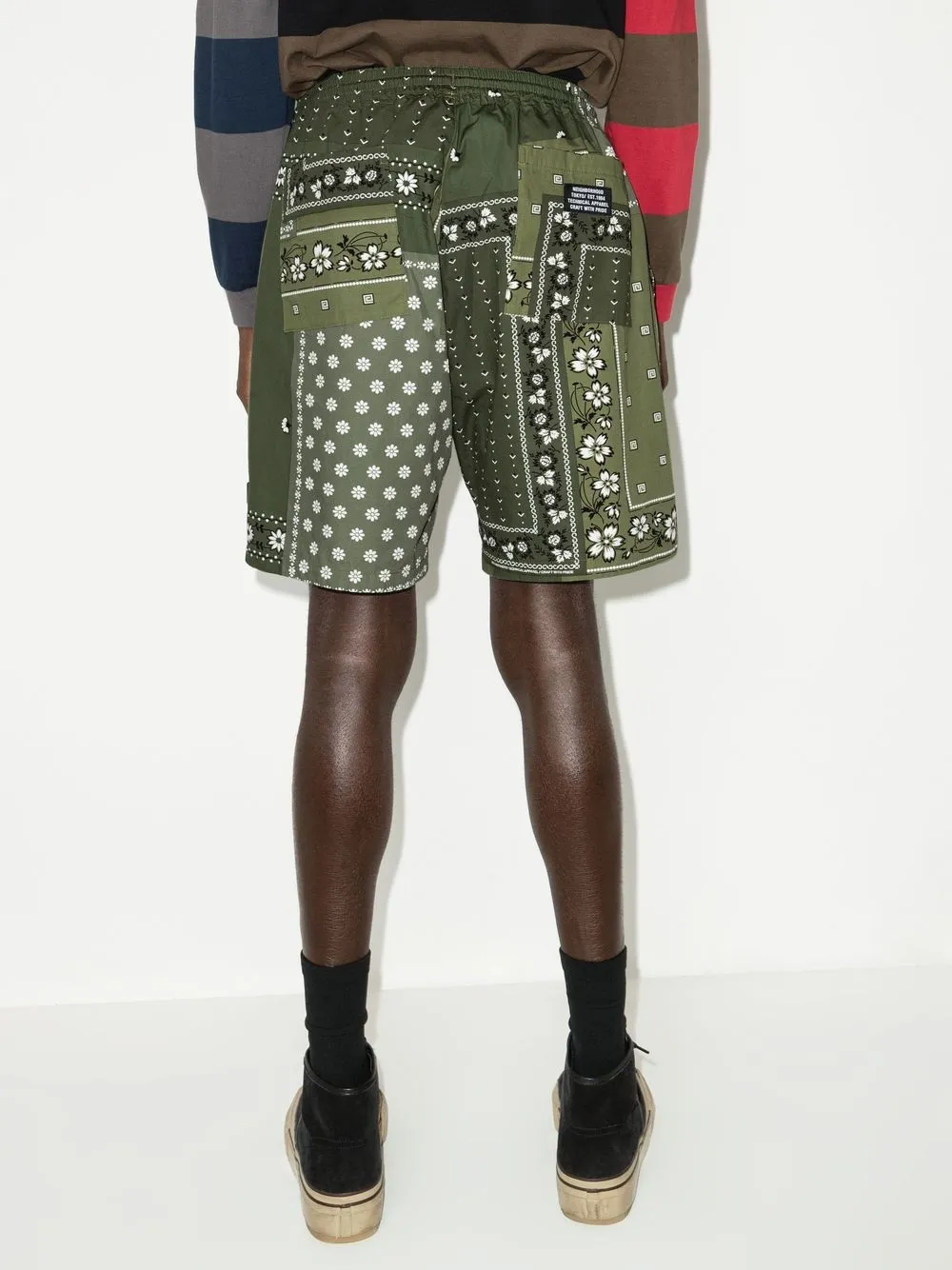  Neighborhood Bermudas Im Patchwork Look   Grün 