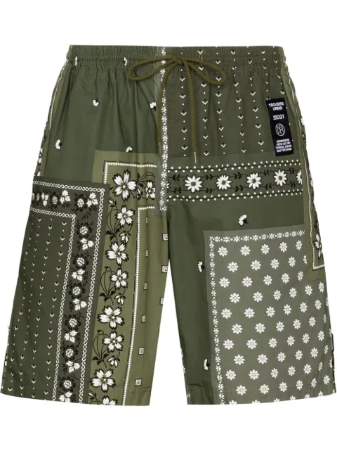 Neighborhood bermudas con diseño patchwork