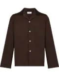 TEKLA long-sleeve pyjama shirt - Brown