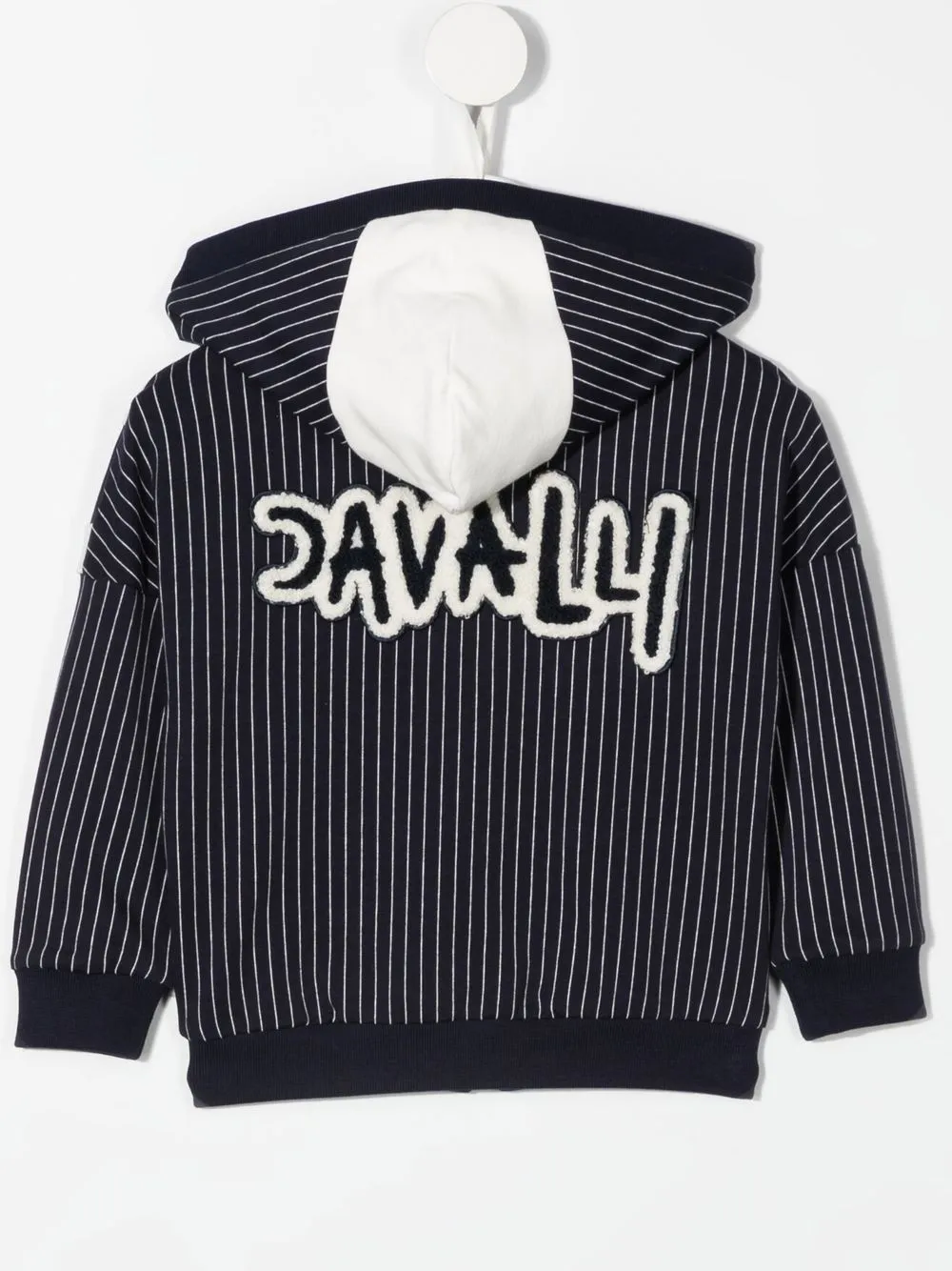 Roberto Cavalli Junior Hoodie met logopatch - Blauw