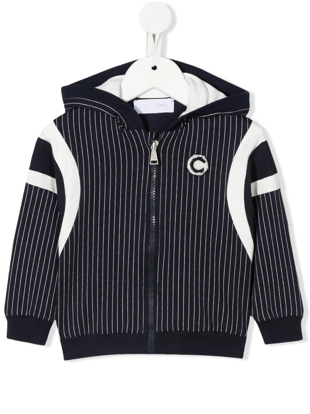 

Roberto Cavalli Junior hoodie con parche del logo - Azul
