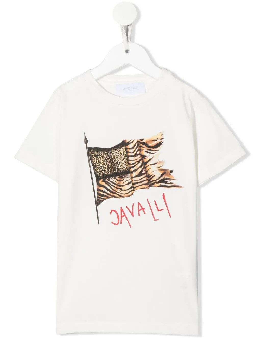 

Roberto Cavalli Junior playera manga corta con logo estampado - Blanco