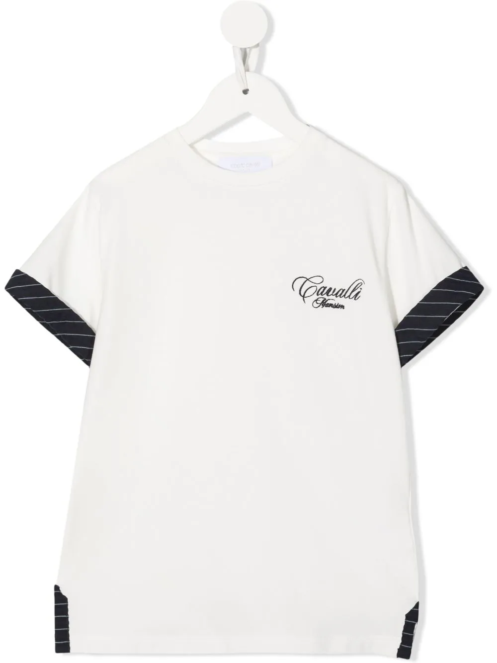 

Roberto Cavalli Junior playera manga corta con logo estampado - Blanco