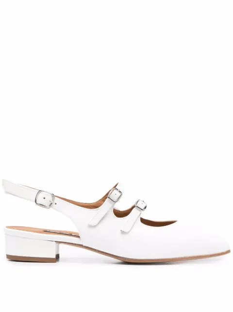 Carel Paris  Peche buckled slingback pumps 
