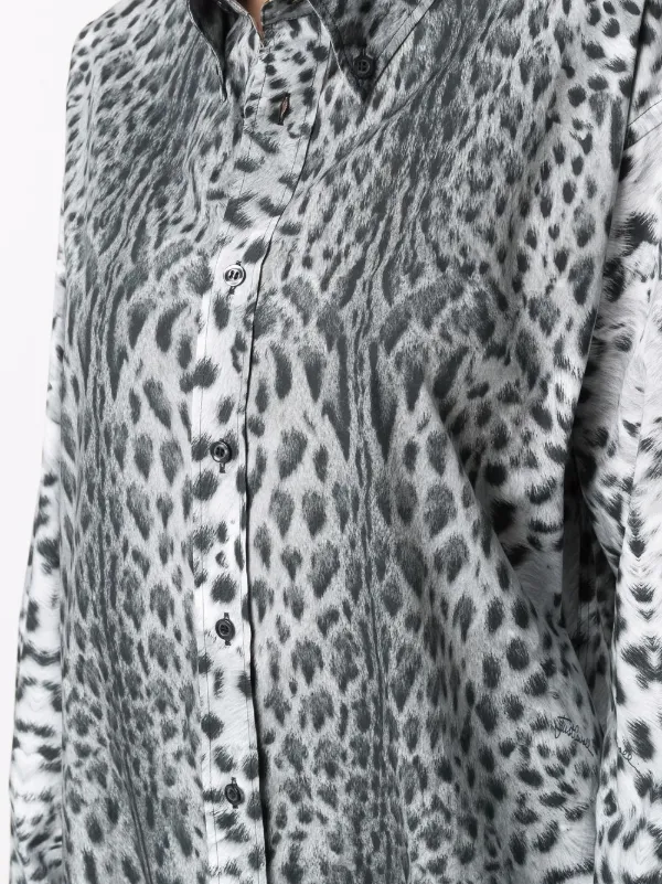Just Cavalli Longline leopard-print 