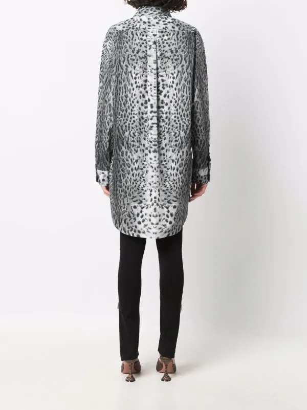 Just Cavalli Longline leopard-print 