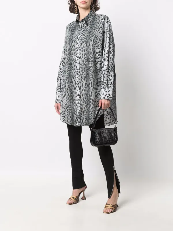 Just Cavalli Longline leopard-print 